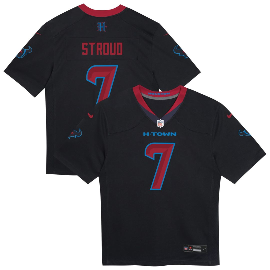 Preschool Nike Houston Texans C.J. Stroud Navy Alternate Player Game NFL Jersey