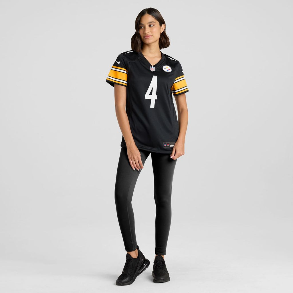 Women's Nike Pittsburgh Steelers DK Metcalf Black Team Game NFL Jersey