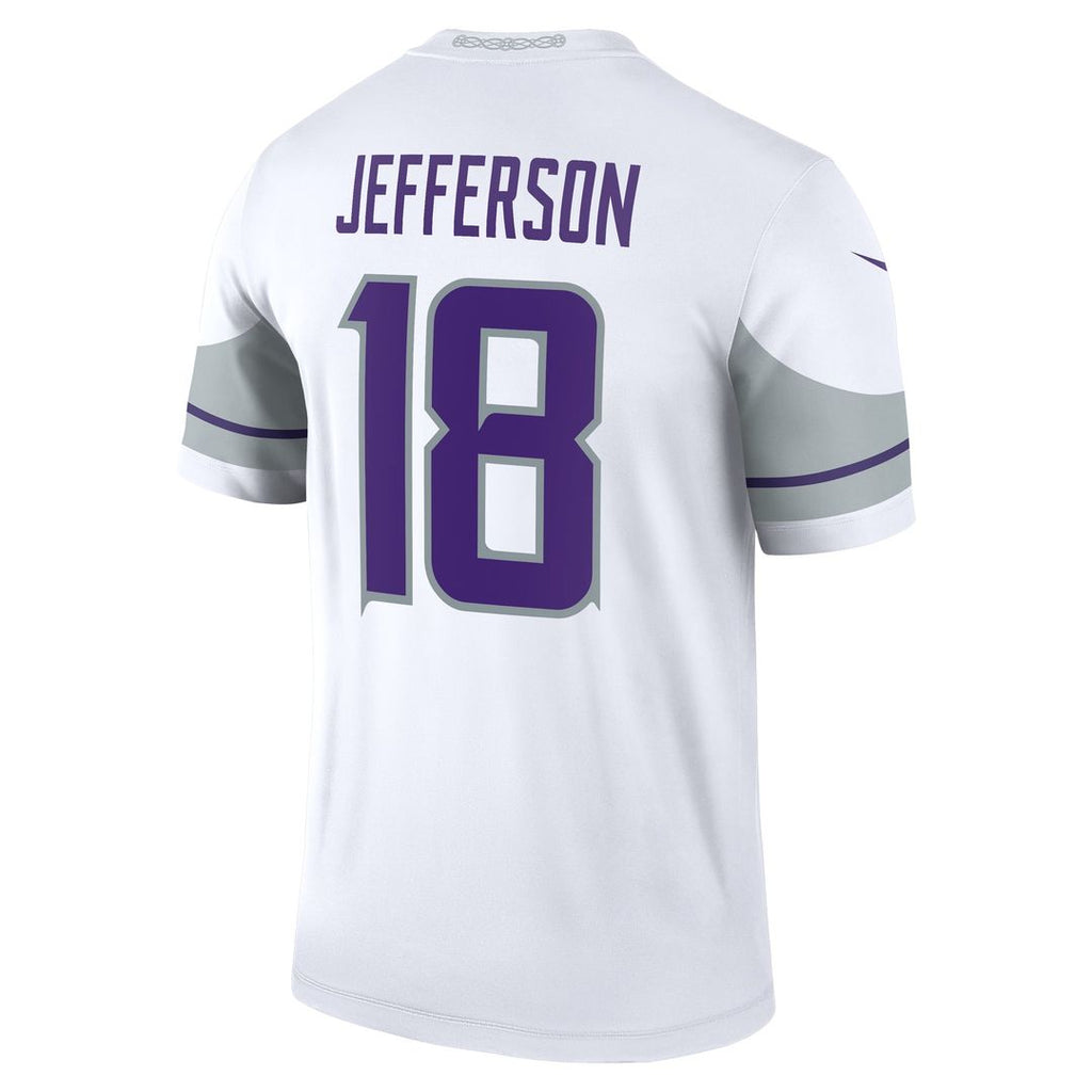 Men's Nike Minnesota Vikings Justin Jefferson White Legend Player NFL Performance Top