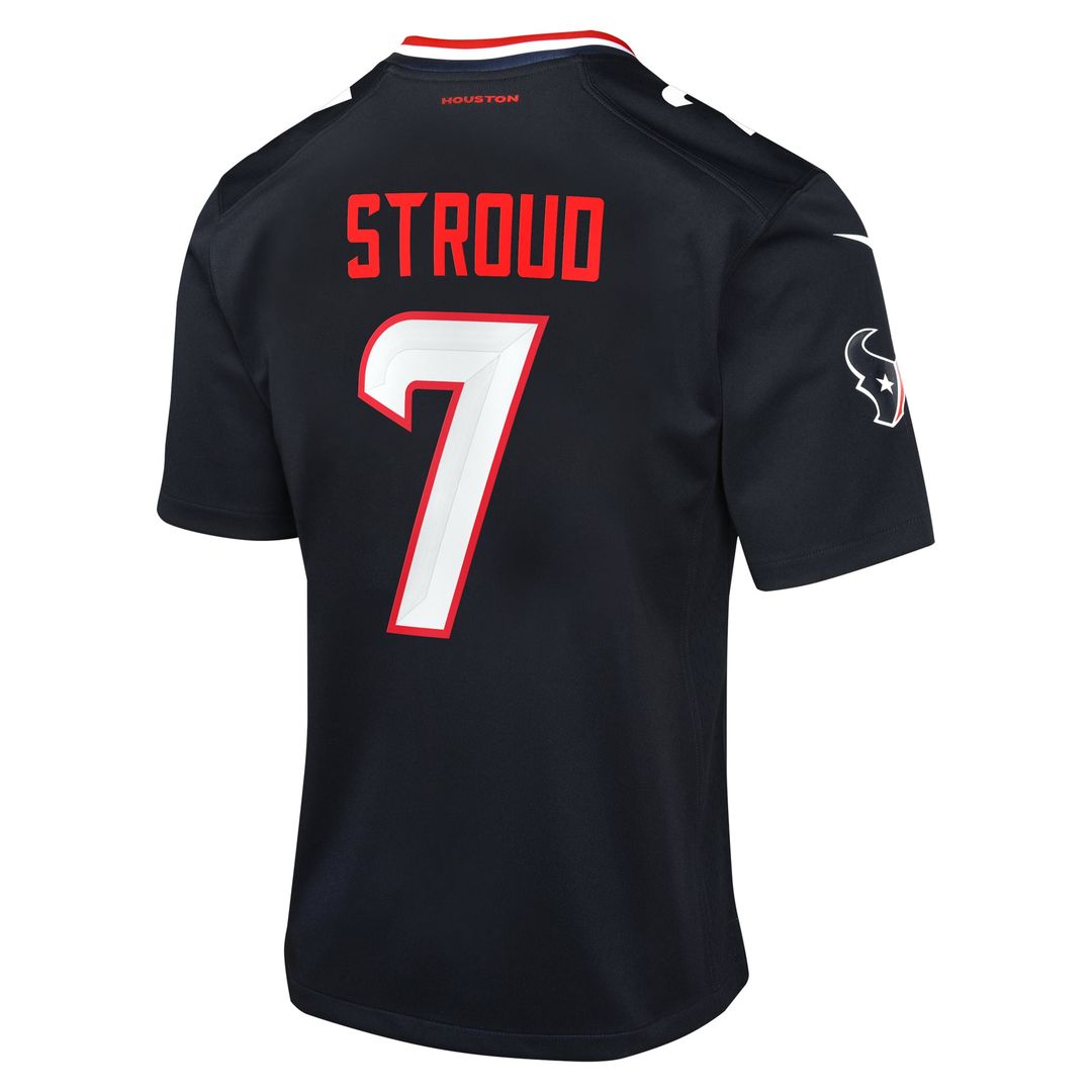 Youth Nike Houston Texans C.J. Stroud Navy Game NFL Jersey