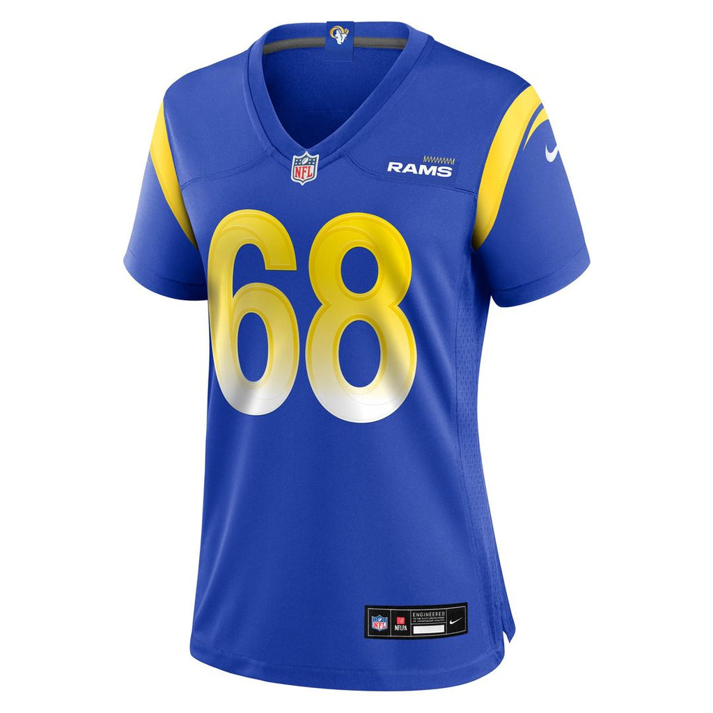 Women's Nike Los Angeles Rams David Quessenberry Royal Team Game NFL Jersey