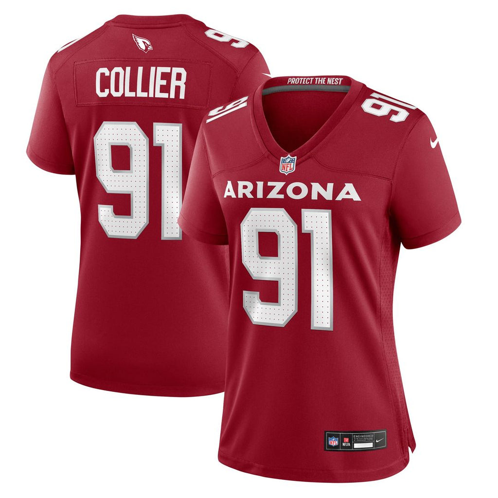 Women's Nike Arizona Cardinals L.J. Collier Cardinal Game NFL Jersey