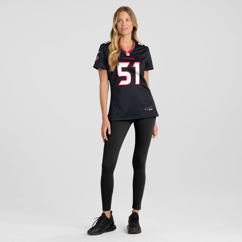 Women's Nike Houston Texans Will Anderson Jr. Navy Game NFL Jersey