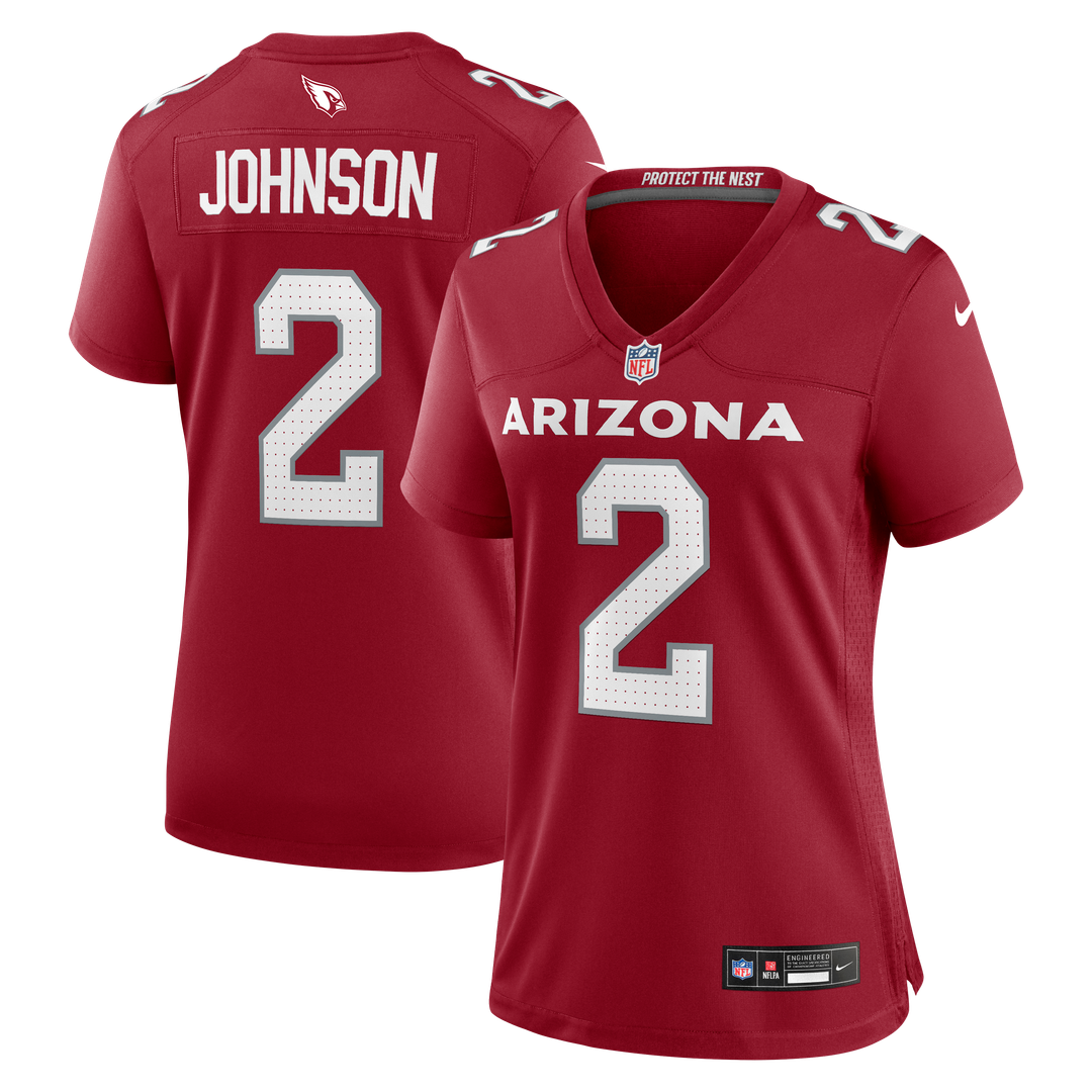 Women's Nike Arizona Cardinals Will Johnson Cardinal Team Game NFL Jersey