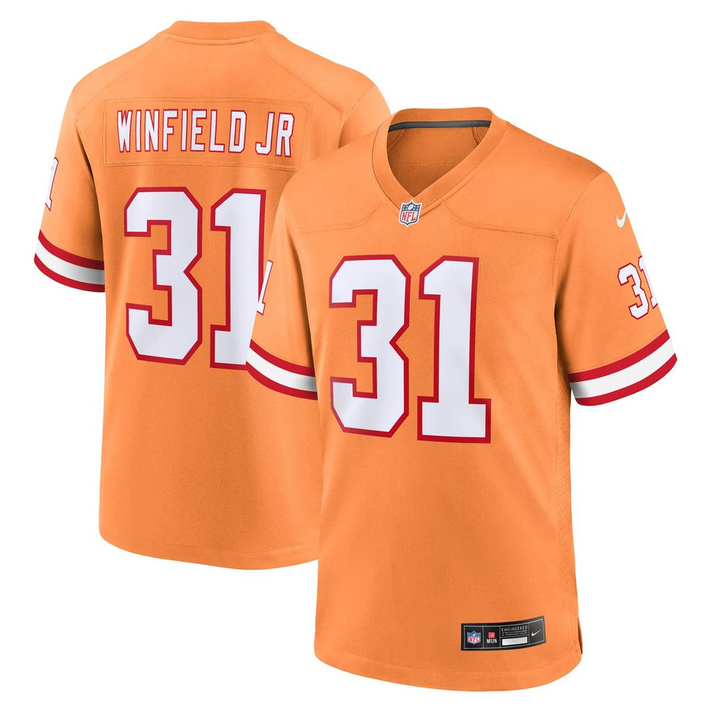Men's Nike Tampa Bay Buccaneers Antoine Winfield Jr. Orange Throwback Game NFL Jersey