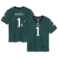 Preschool Nike Philadelphia Eagles Jalen Hurts Midnight Green Team Game NFL Jersey