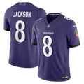 Men's Nike Baltimore Ravens Lamar Jackson Purple Vapor F.U.S.E. Stitched Limited NFL Jersey