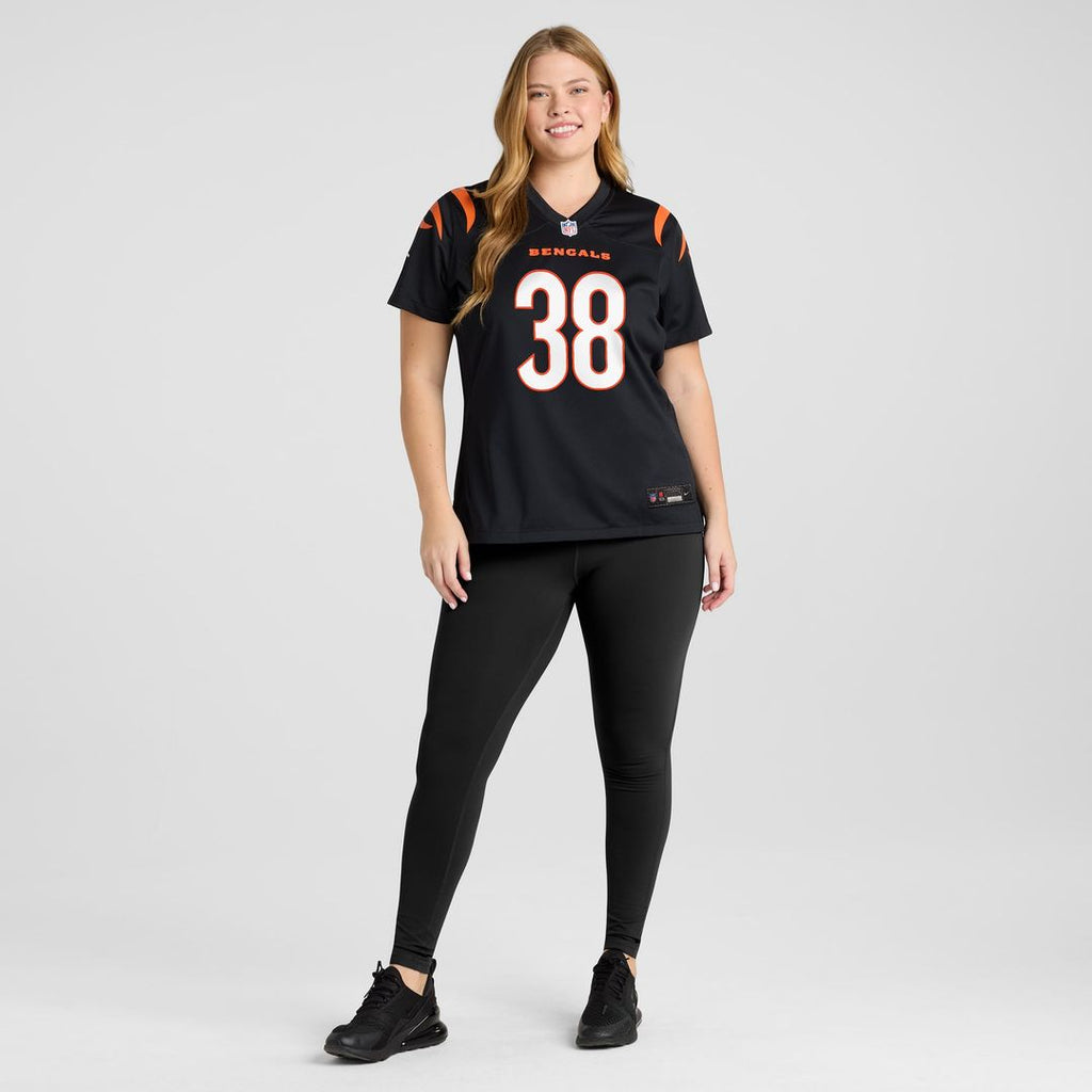 Women's Nike Cincinnati Bengals DJ Ivey Black Team Game NFL Jersey