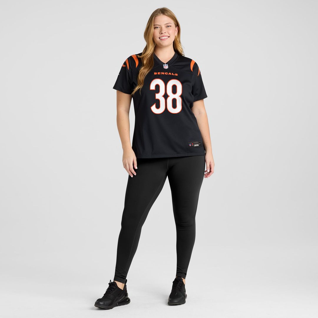 Women's Nike Cincinnati Bengals DJ Ivey Black Team Game NFL Jersey