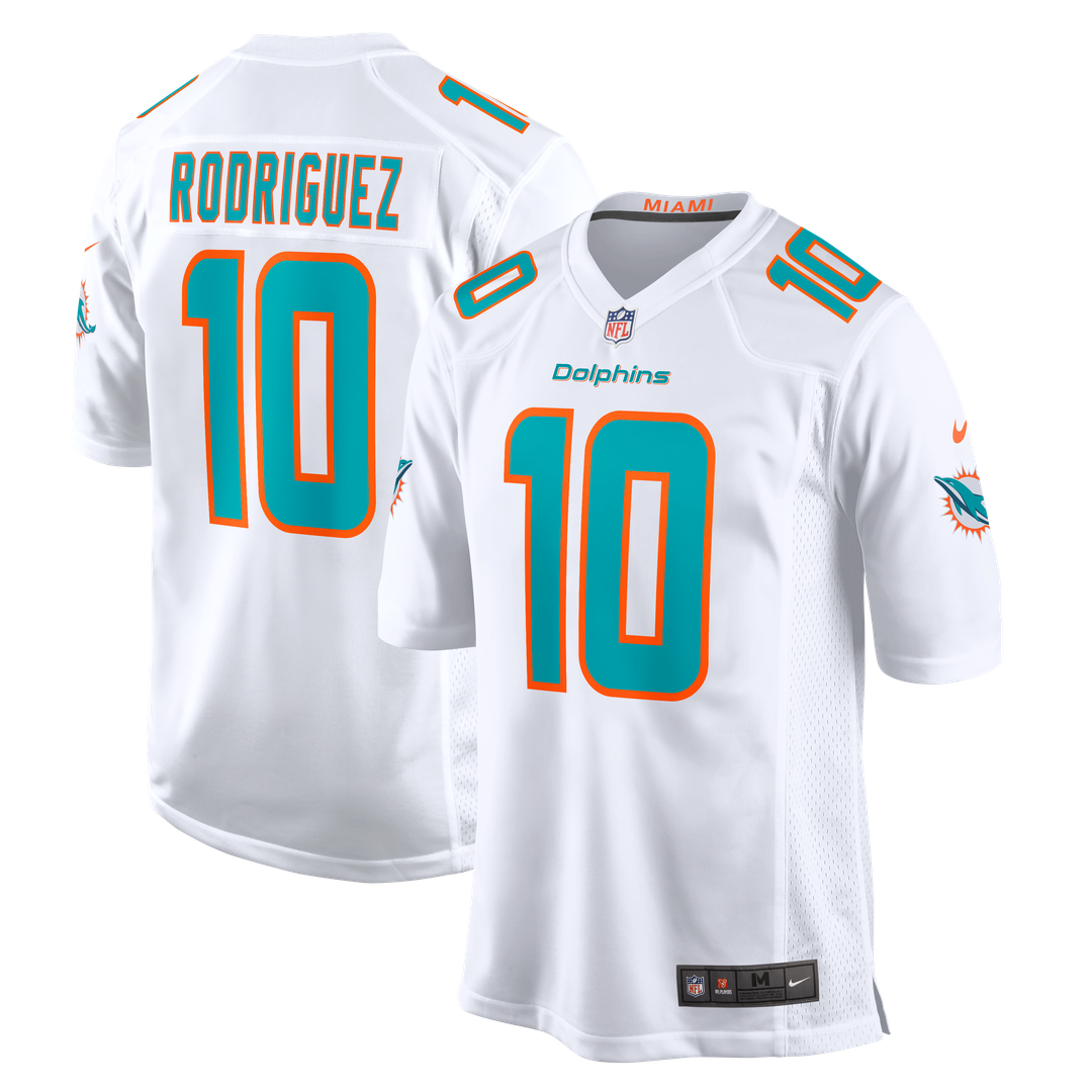 Men's Nike Miami Dolphins Jacob Rodriguez White Game NFL Jersey