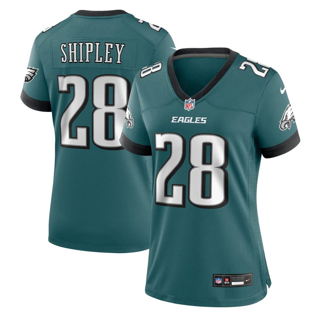 Women's Nike Philadelphia Eagles Will Shipley Midnight Green Team Game NFL Jersey