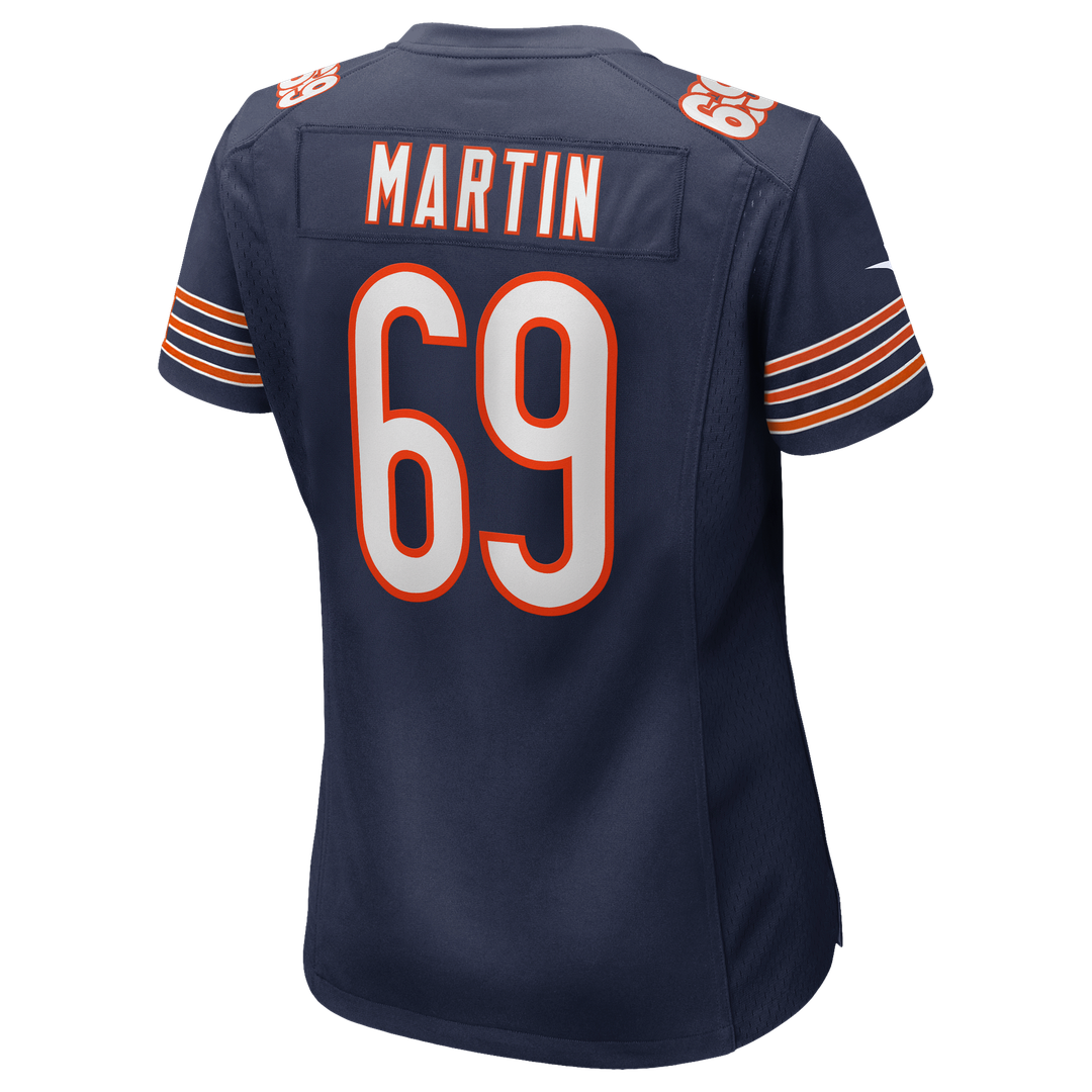Women's Nike Chicago Bears Jeremiah Martin Navy Team Game NFL Jersey