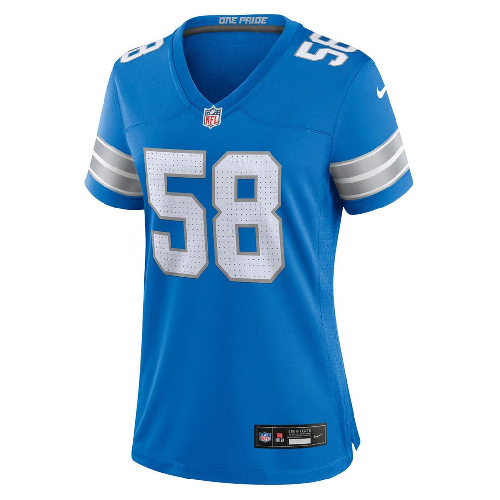 Women's Nike Detroit Lions Penei Sewell Black 2nd Alternate Game NFL Jersey
