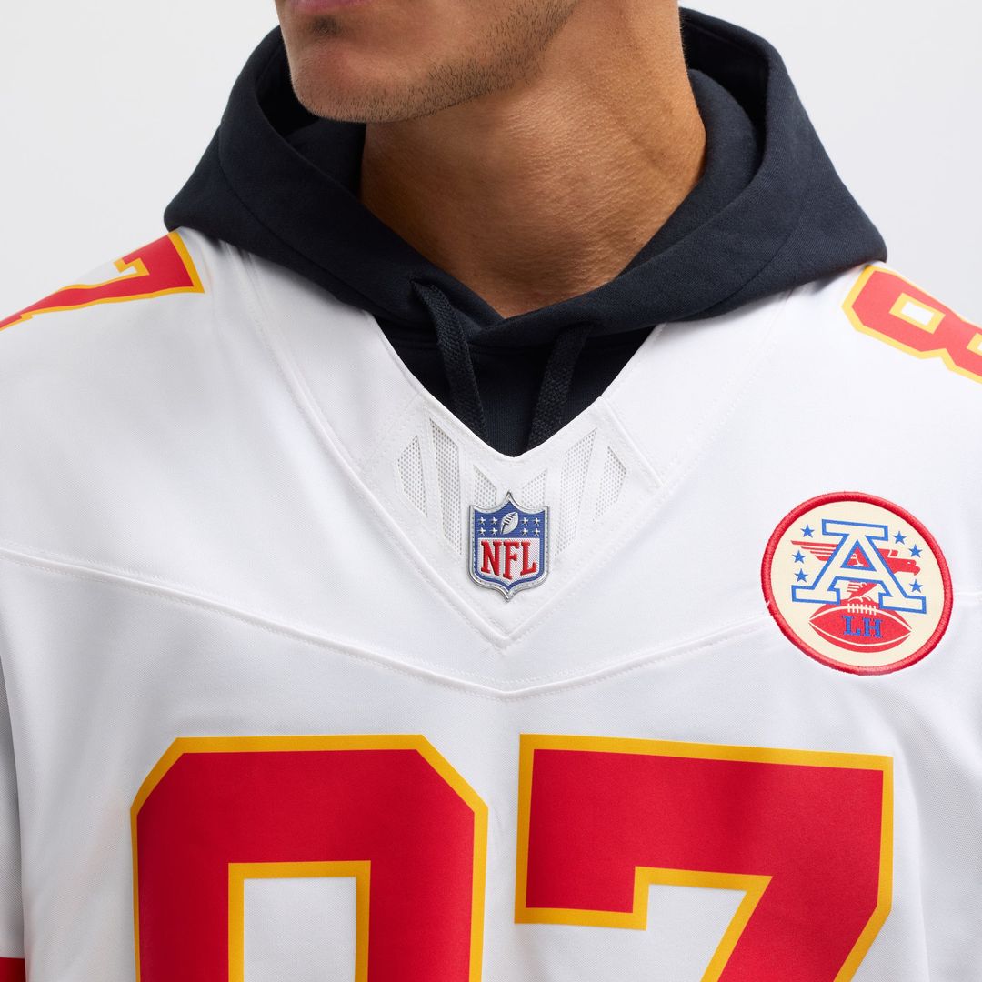 Men's Nike Kansas City Chiefs Travis Kelce Red Vapor F.U.S.E. Limited NFL Jersey