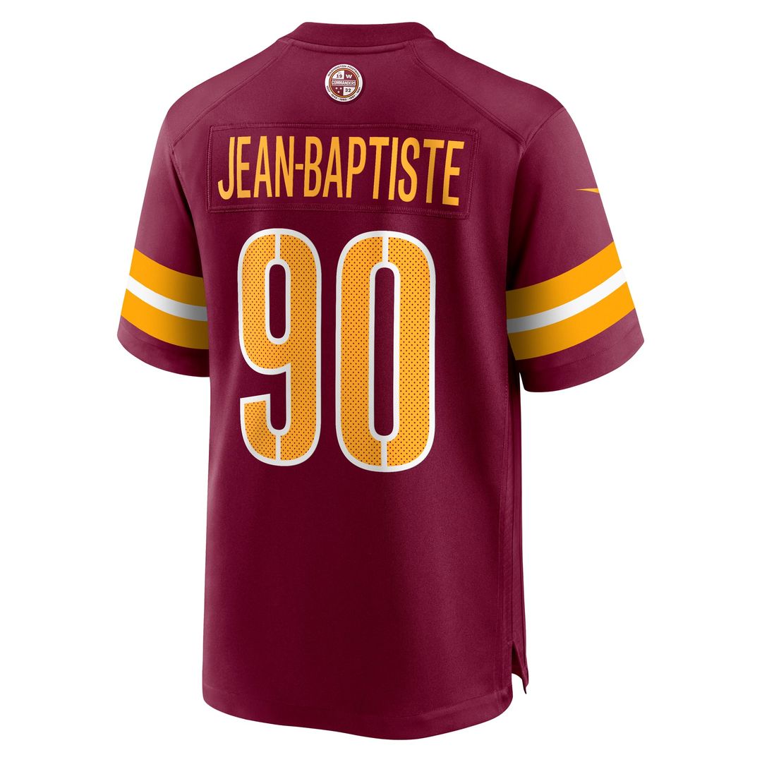 Men's Nike Washington Commanders Javontae Jean-Baptiste Burgundy Game NFL Jersey
