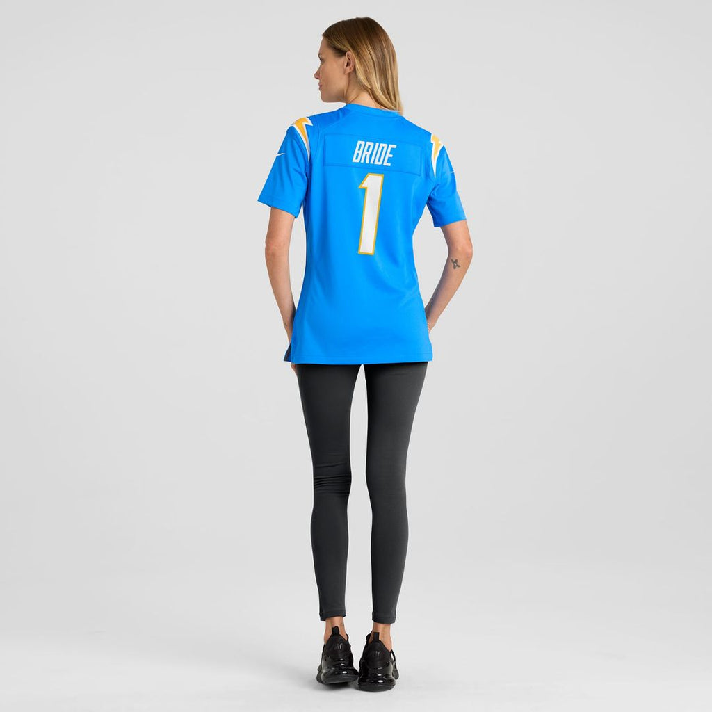 Women's Nike Los Angeles Chargers Number 1 Bride Powder Blue Game NFL Jersey
