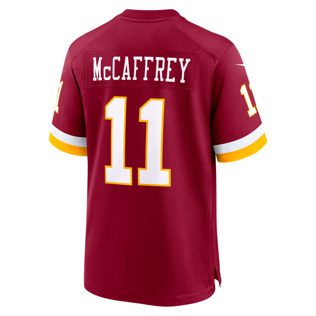 Men's Nike Washington Commanders Luke McCaffrey Black Hail Raiser Alternate Game NFL Jersey
