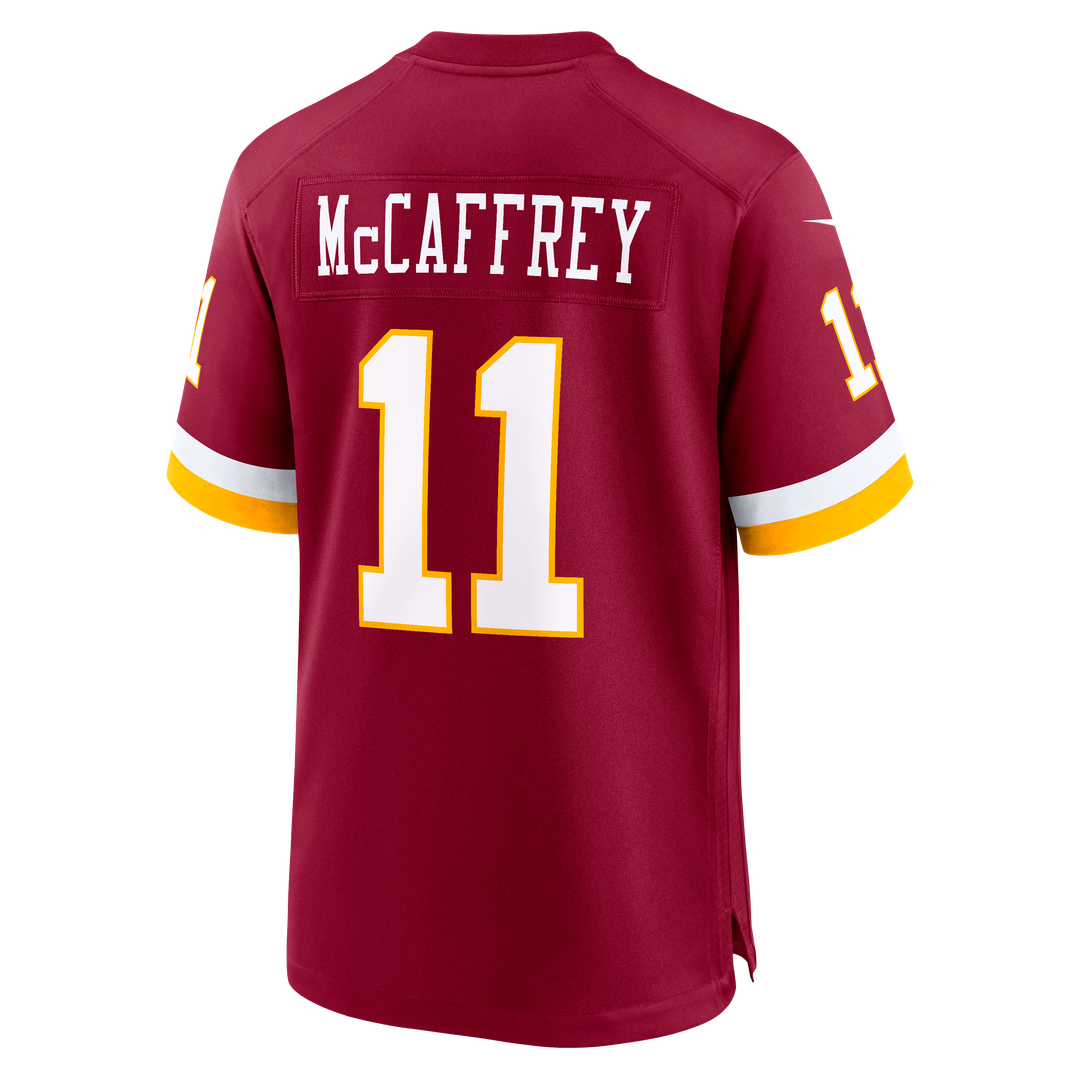 Men's Nike Washington Commanders Luke McCaffrey Black Hail Raiser Alternate Game NFL Jersey
