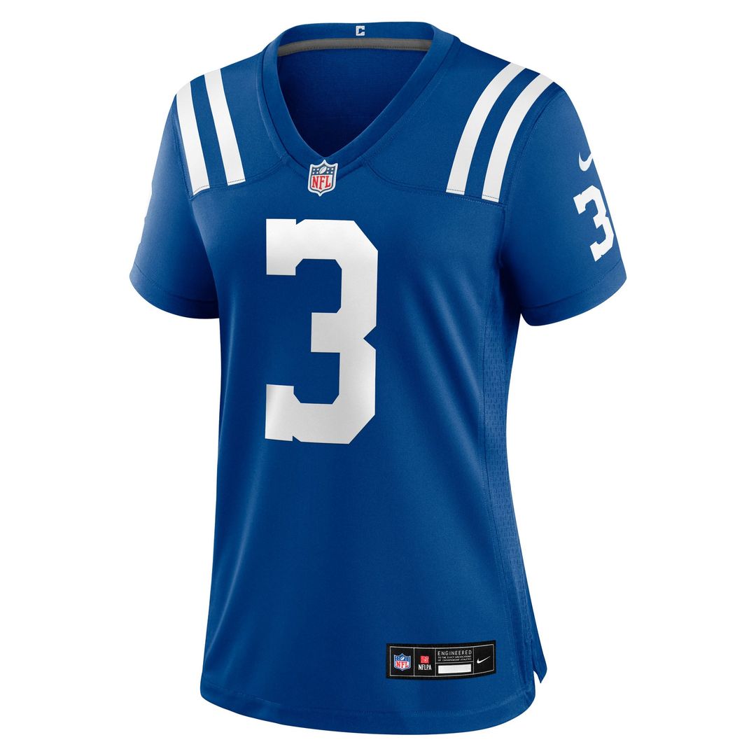 Women's Nike Indianapolis Colts Spencer Shrader Royal Team Game NFL Jersey