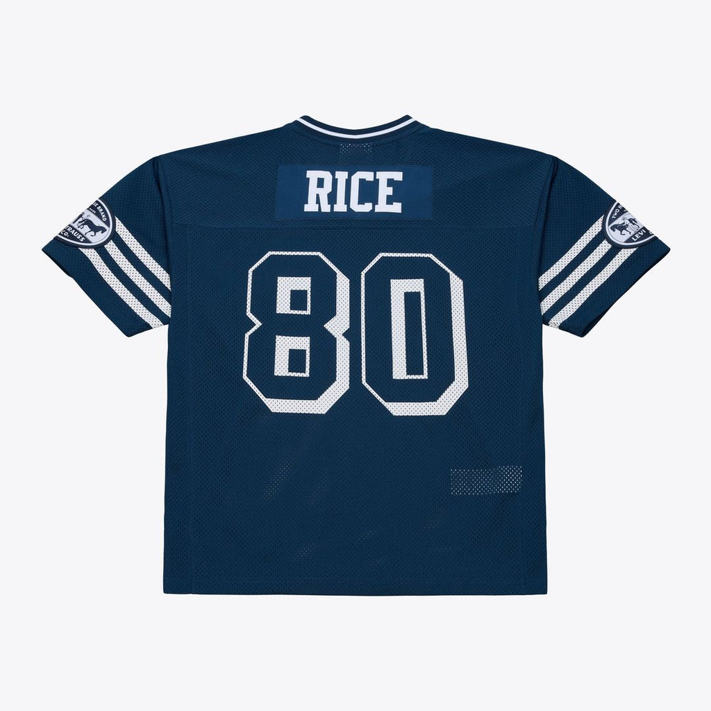 Men's Mitchell & Ness San Francisco 49ers Jerry Rice Navy x Levi's Unisex Legacy NFL Jersey