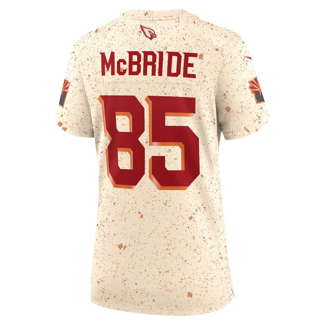 Women's Nike Arizona Cardinals Trey McBride Natural 2025 Rivalries Collection Game NFL Jersey