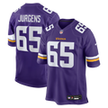 Men's Nike Minnesota Vikings Michael Jurgens Purple Game NFL Jersey