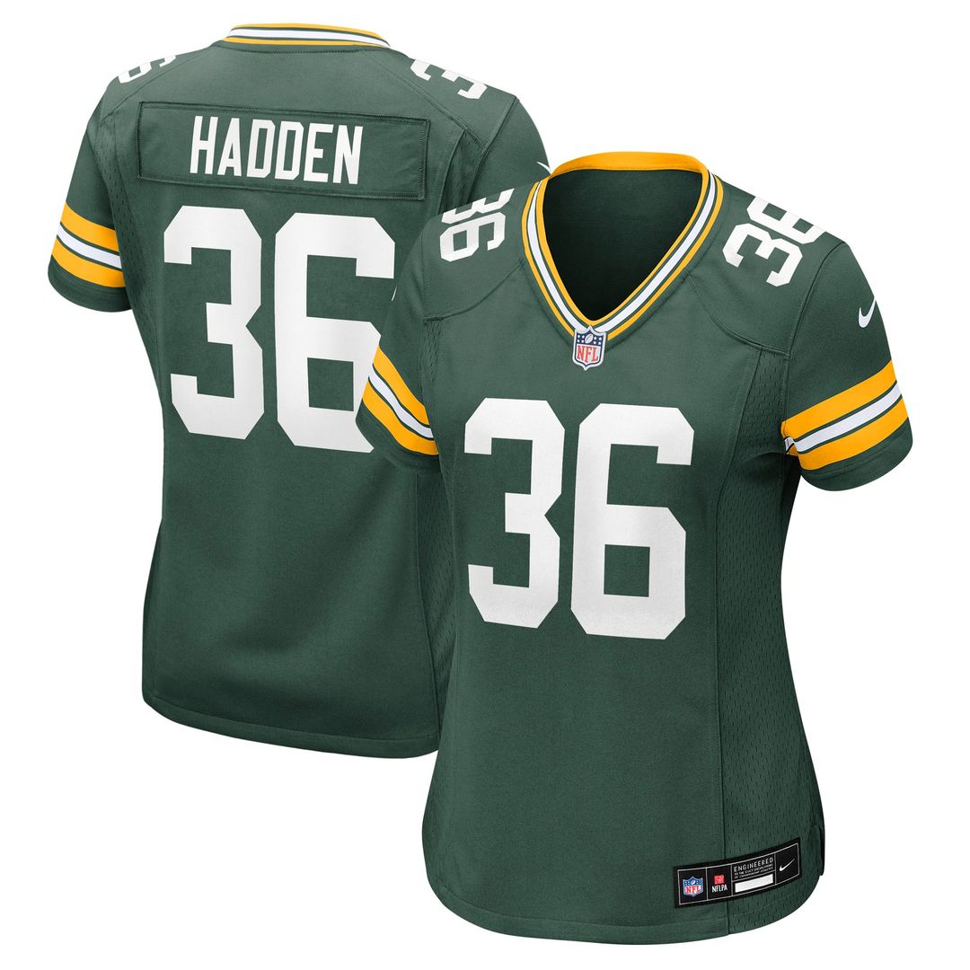 Women's Nike Green Bay Packers Kamal Hadden Green Team Game NFL Jersey