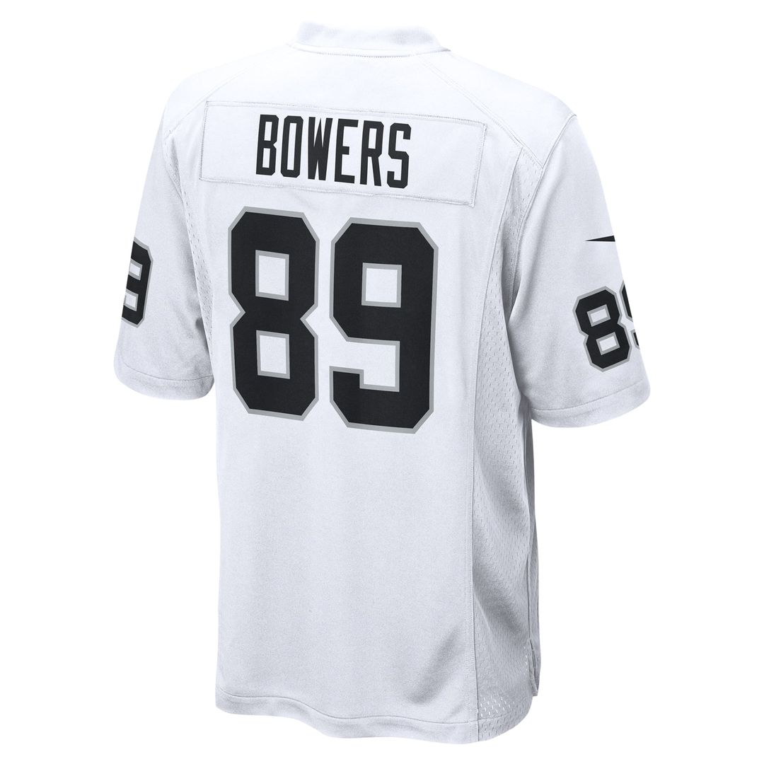 Men's Nike Las Vegas Raiders Brock Bowers White Game NFL Jersey