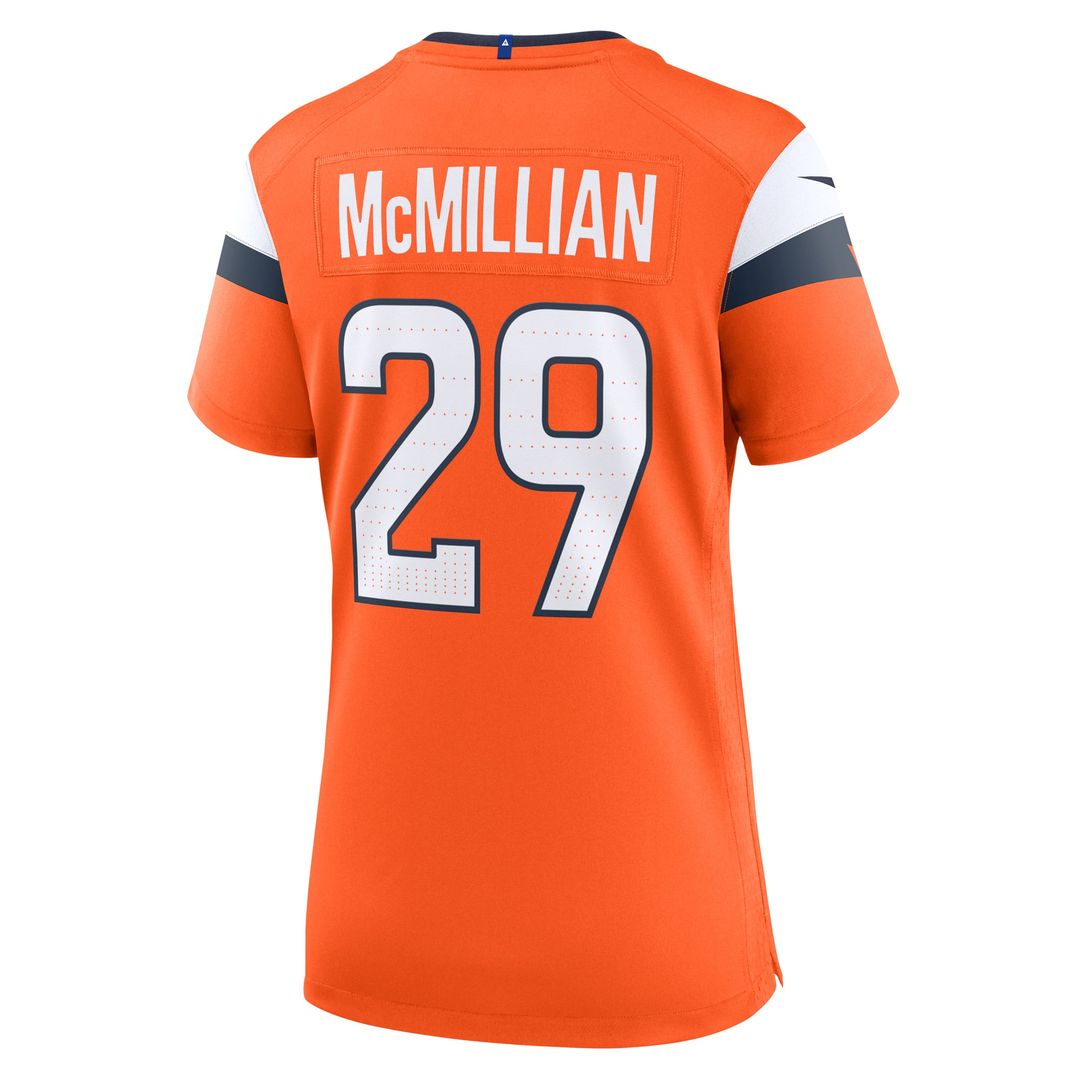Women's Nike Denver Broncos Ja'Quan McMillian Orange Team Game NFL Jersey