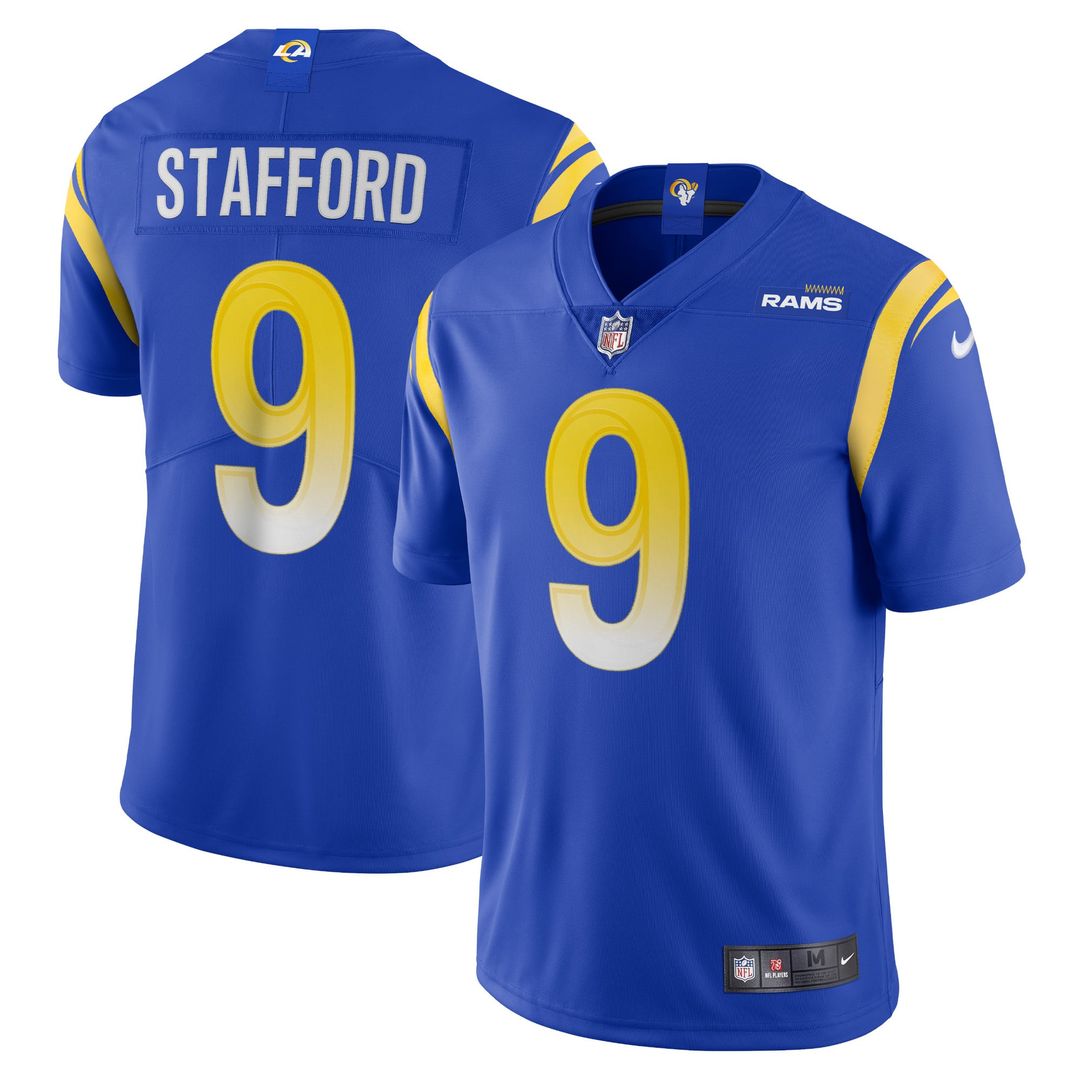 Men's Nike Los Angeles Rams Matthew Stafford White Alternate Vapor Limited NFL Jersey