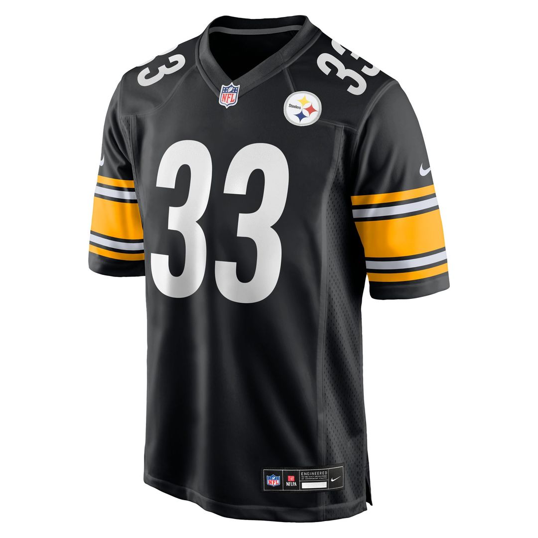 Men's Nike Pittsburgh Steelers Jack Sawyer Black Team Game NFL Jersey