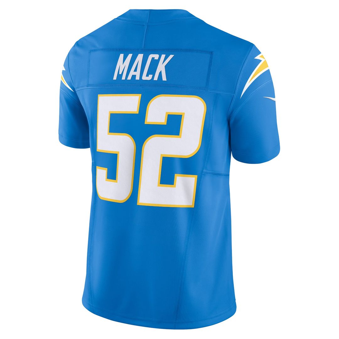 Men's Nike Los Angeles Chargers Khalil Mack Powder Blue Vapor F.U.S.E. Limited NFL Jersey