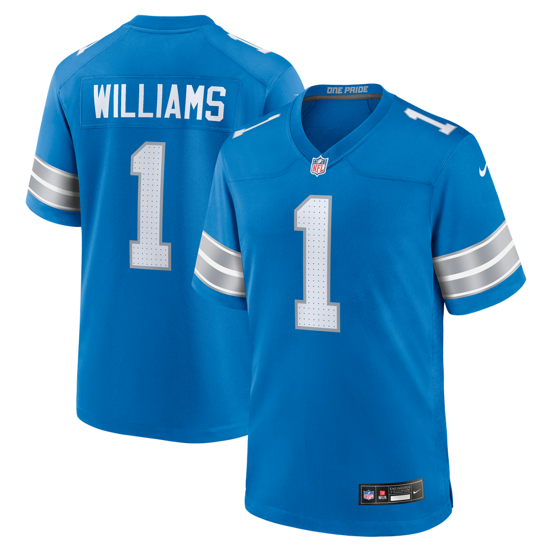 Men's Nike Detroit Lions Jameson Williams Black Alternate Game Player NFL Jersey
