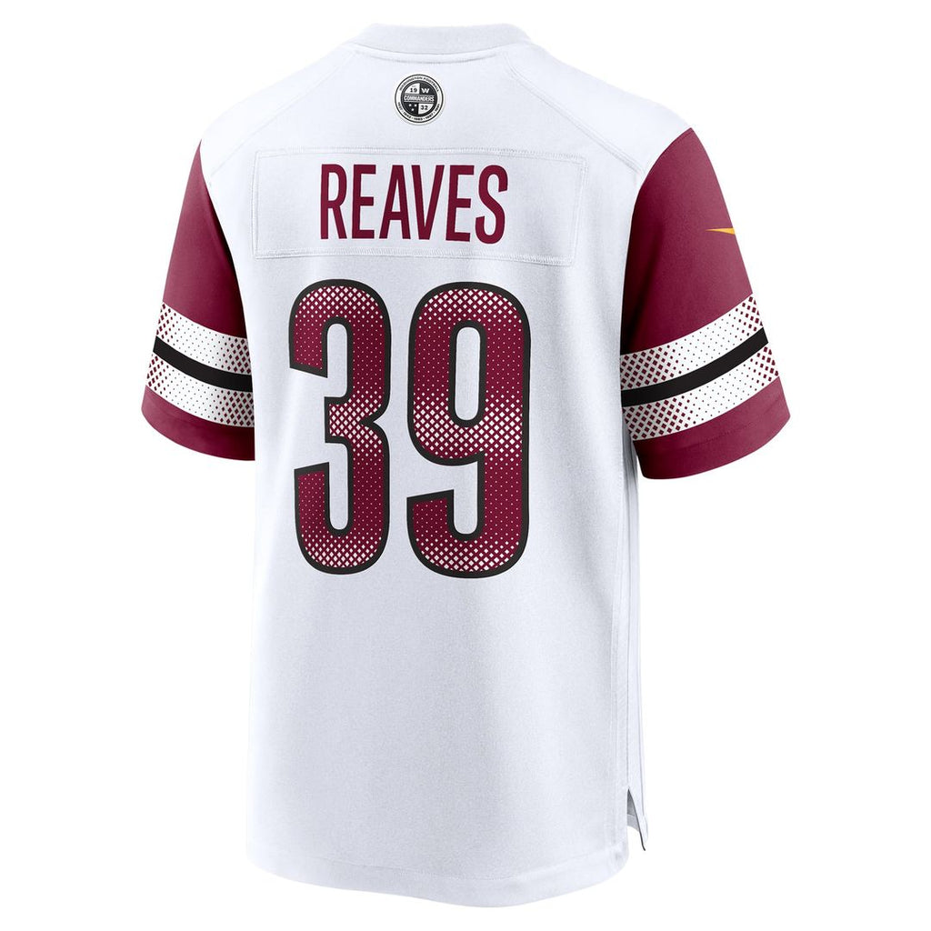 Men's Nike Washington Commanders Jeremy Reaves White Game NFL Jersey