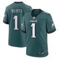 Men's Nike Philadelphia Eagles Jalen Hurts Midnight Green Team Game NFL Jersey