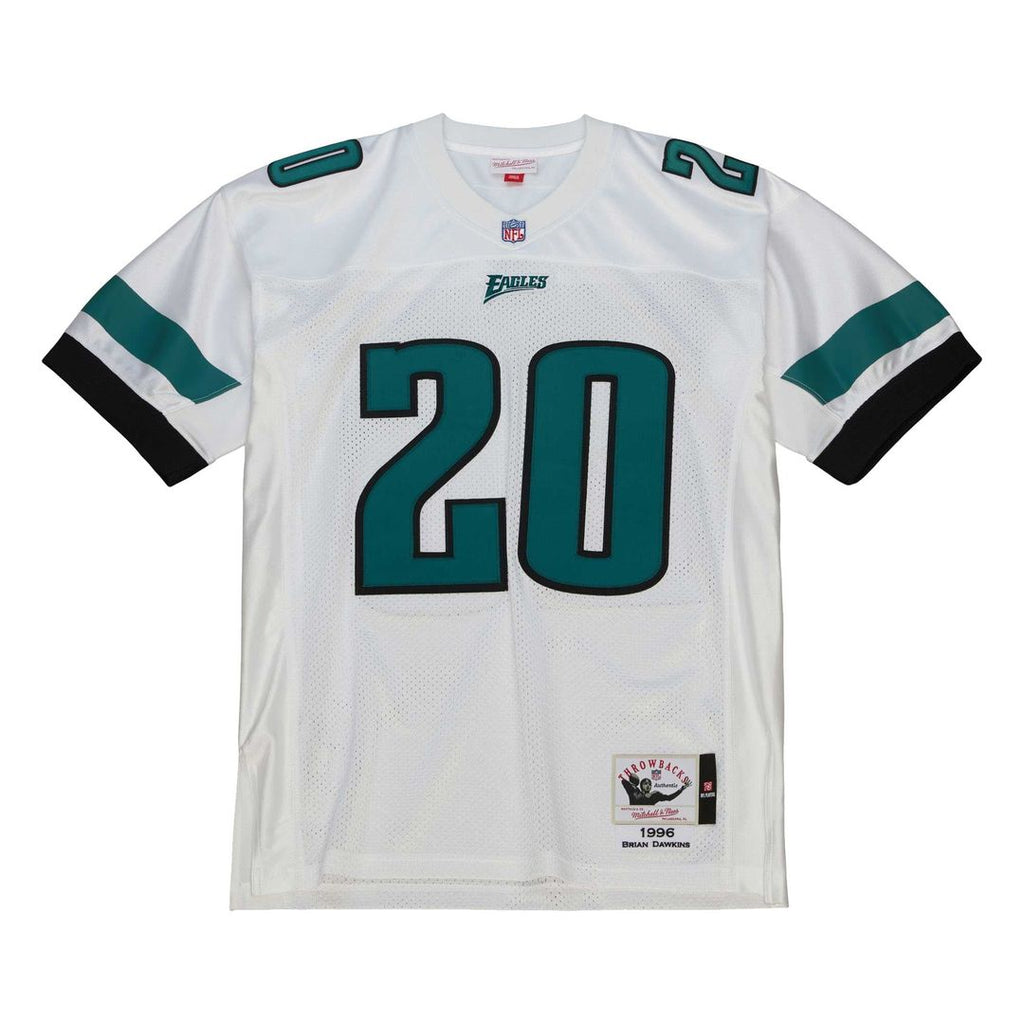 Men's Mitchell & Ness Philadelphia Eagles Brian Dawkins White 1996 Authentic Throwback Retired Player NFL Jersey