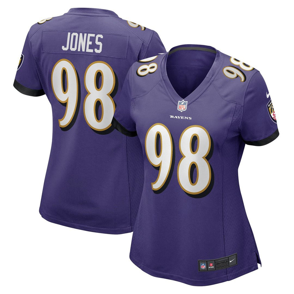Women's Nike Baltimore Ravens Travis Jones Purple Player Game NFL Jersey