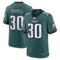 Men's Nike Philadelphia Eagles Jihaad Campbell Green Game Player NFL Jersey