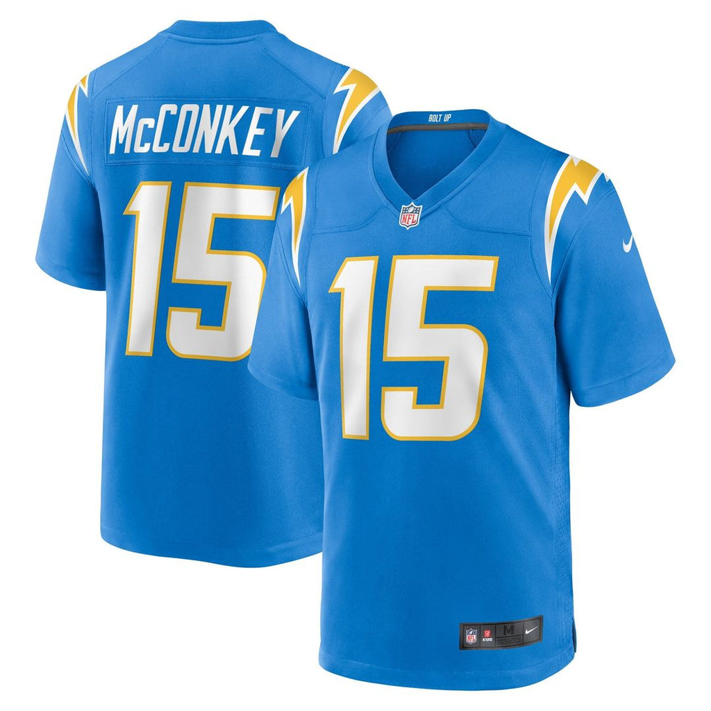 Youth Nike Los Angeles Chargers Ladd McConkey Powder Blue Game NFL Jersey