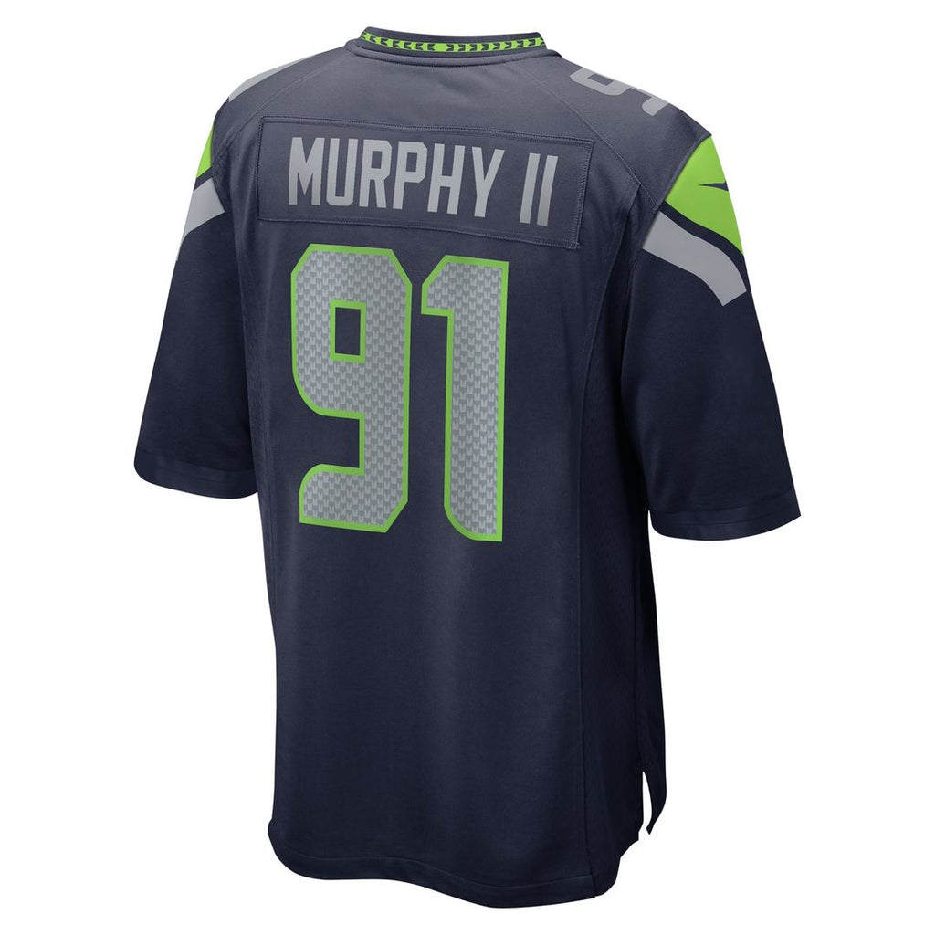Men's Nike Seattle Seahawks Byron Murphy II College Navy Player Game NFL Jersey