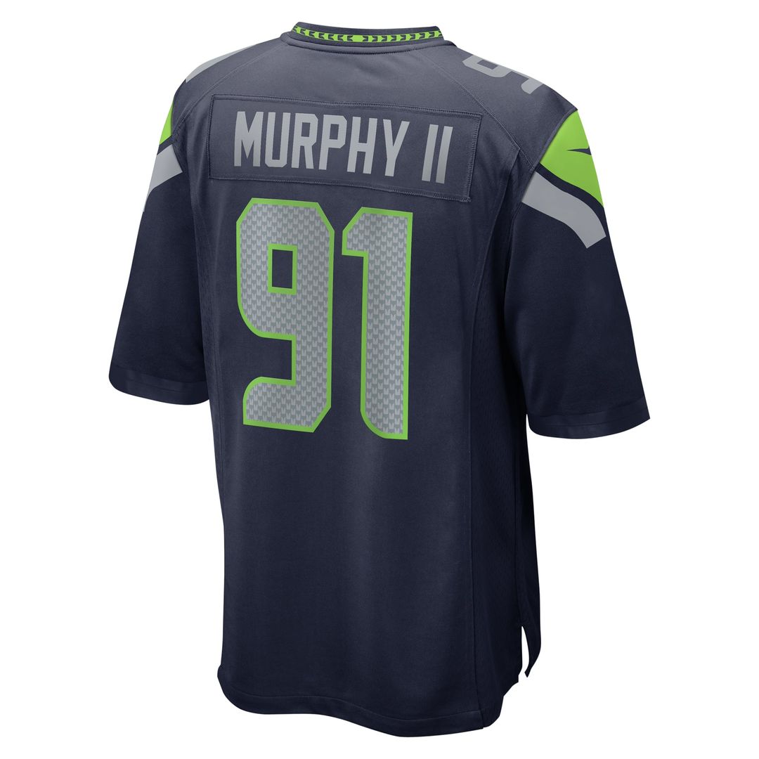 Men's Nike Seattle Seahawks Byron Murphy II College Navy Player Game NFL Jersey