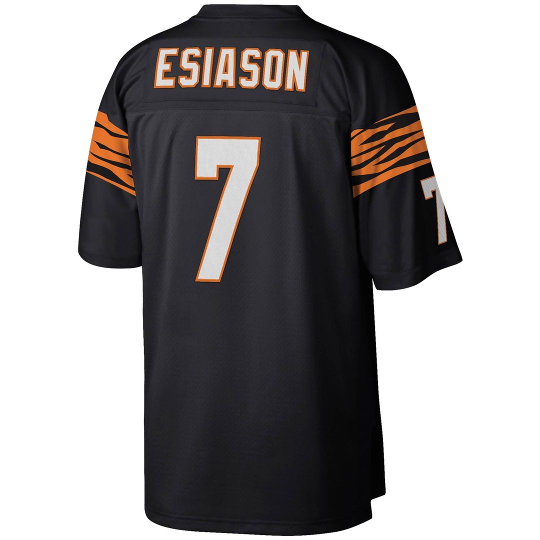 Men's Mitchell & Ness Cincinnati Bengals Boomer Esiason Black Legacy Replica NFL Jersey