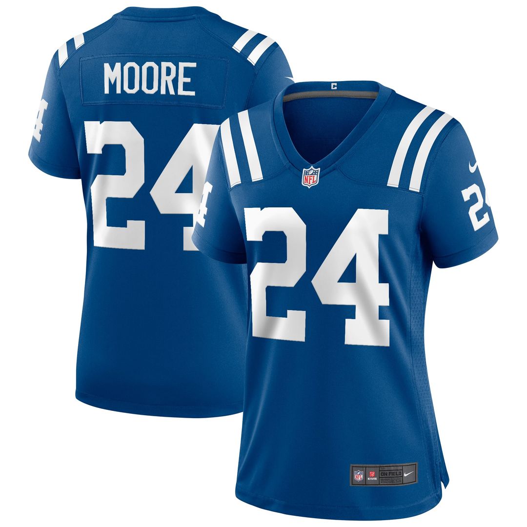 Women's Nike Indianapolis Colts Lenny Moore Royal Game Retired Player NFL Jersey
