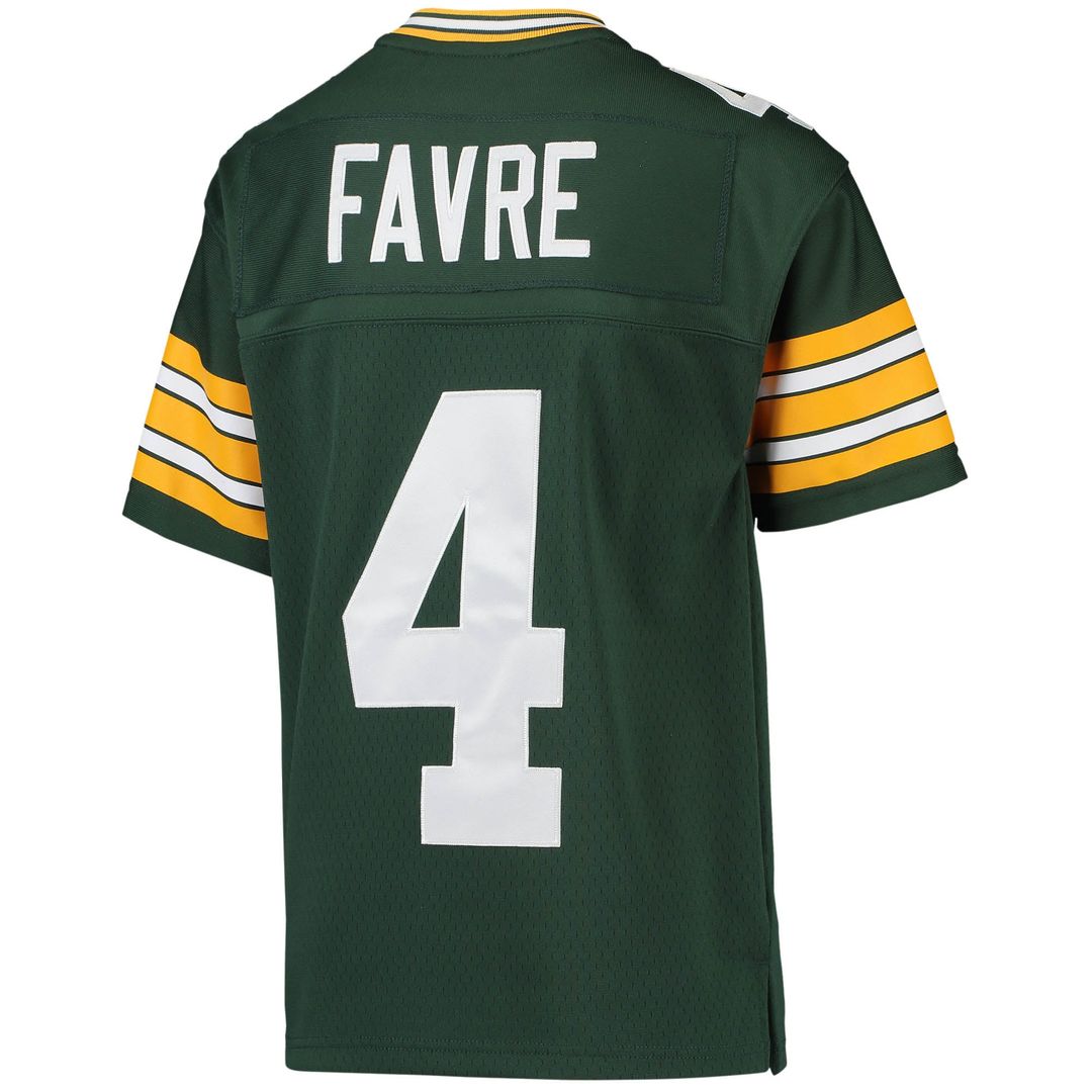 Youth Mitchell & Ness Green Bay Packers Brett Favre Green 1996 Retired Player Legacy NFL Jersey