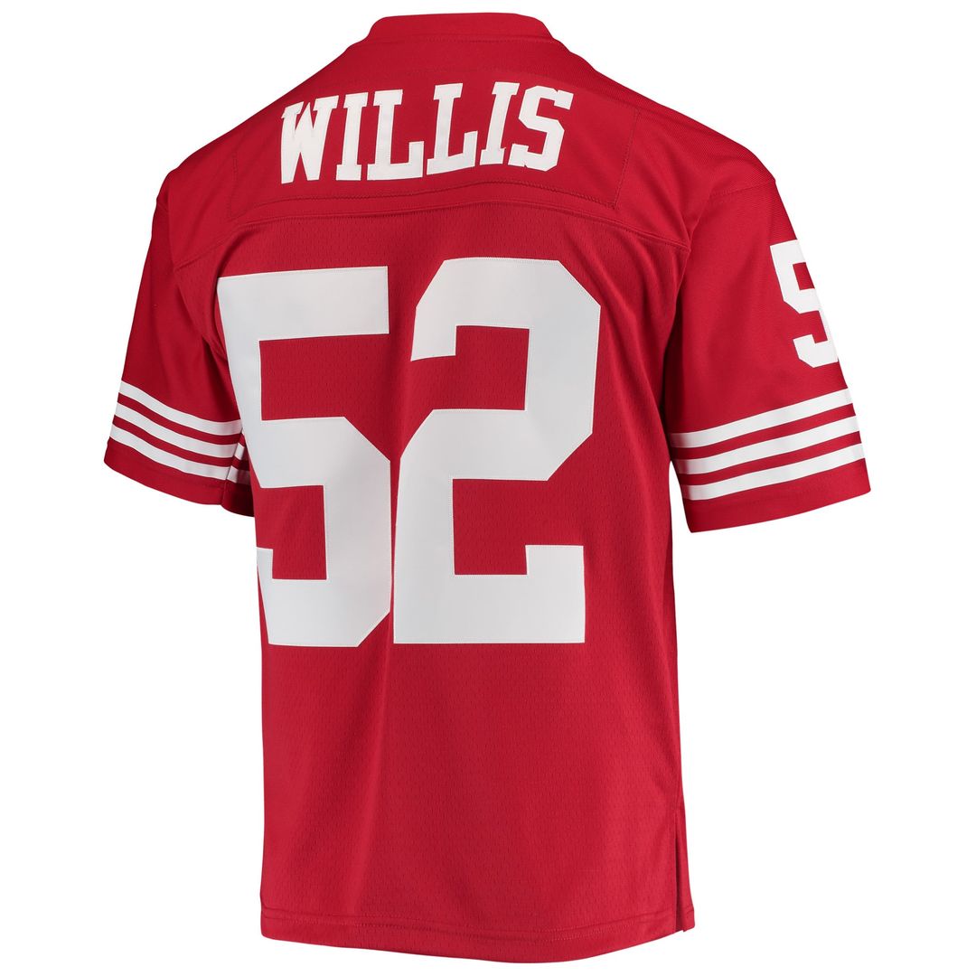 Men's Mitchell & Ness San Francisco 49ers Patrick Willis Scarlet Legacy Replica NFL Jersey