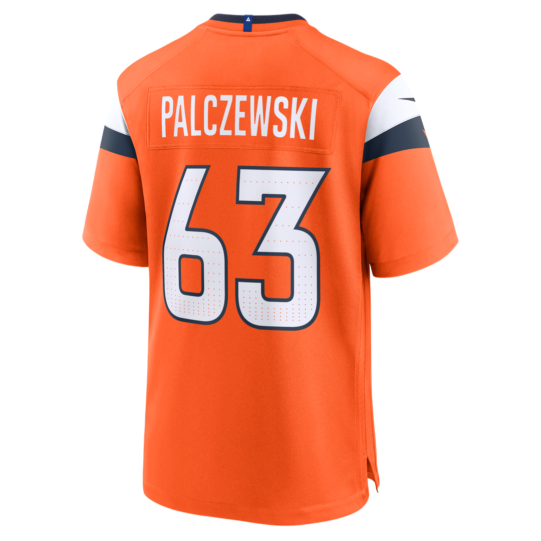 Men's Nike Denver Broncos Alex Palczewski Orange Team Game NFL Jersey