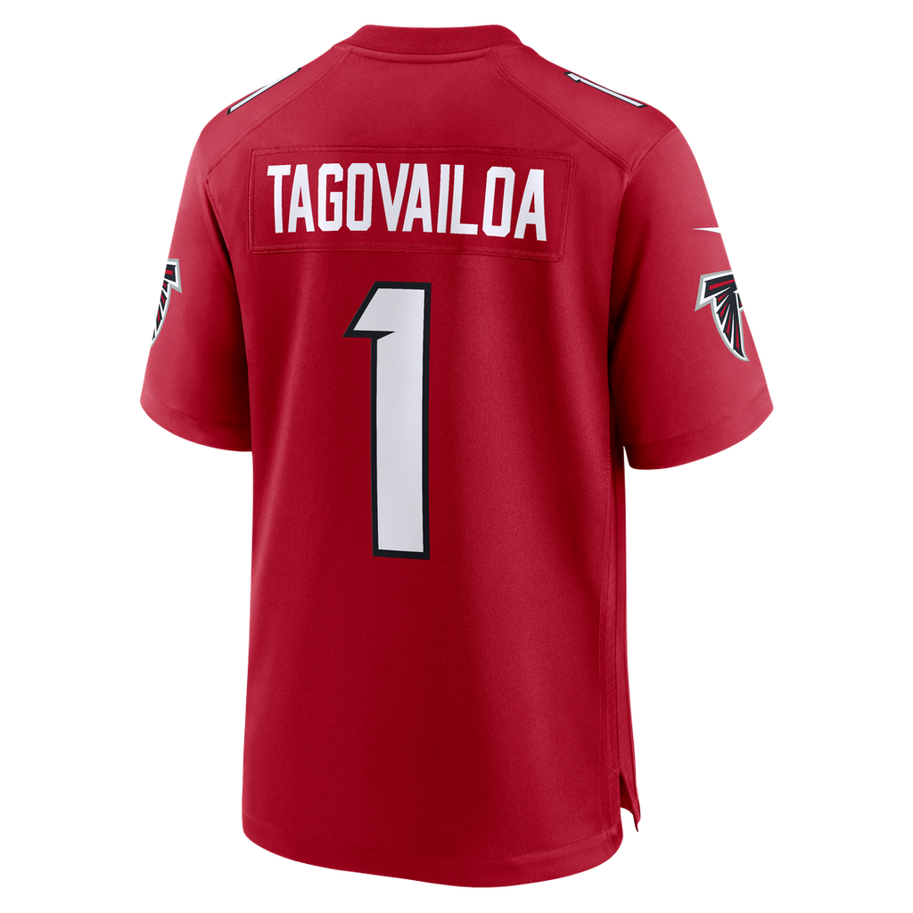 Men's Nike Atlanta Falcons Tua Tagovailoa Red Game NFL Jersey