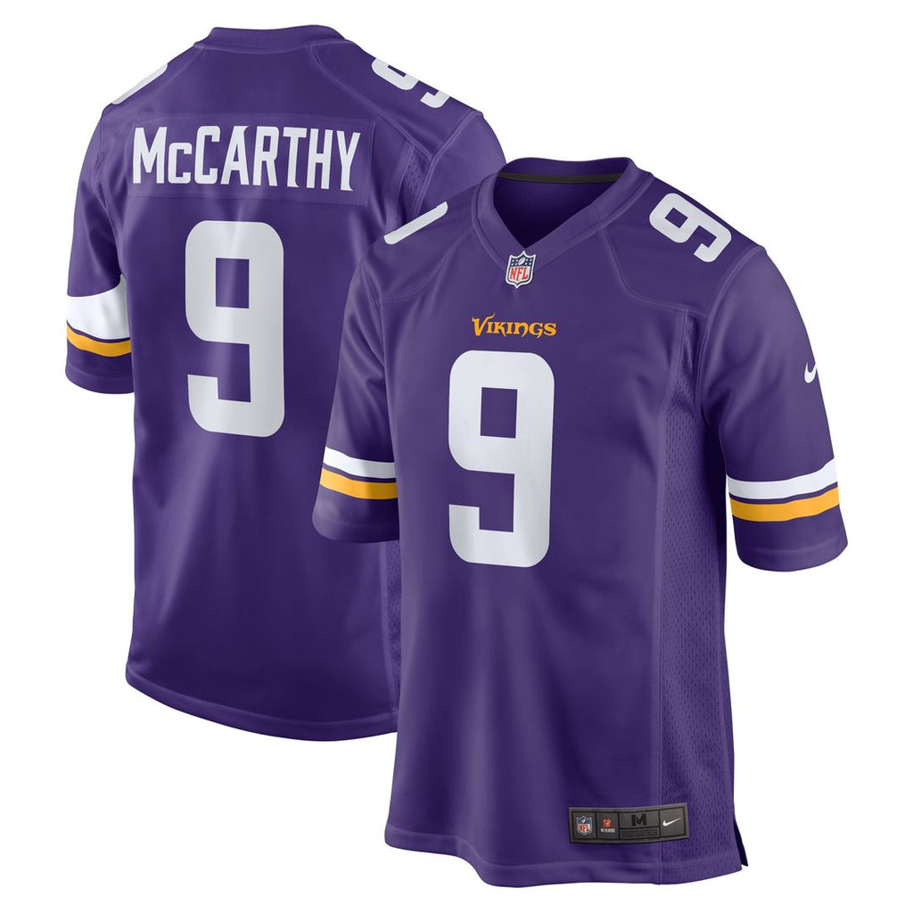 Men's Nike Minnesota Vikings J.J. McCarthy Purple Player Game NFL Jersey