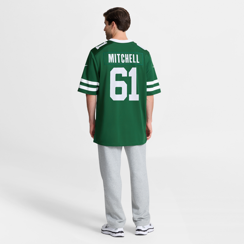 Men's Nike New York Jets Max Mitchell Legacy Green Team Game NFL Jersey