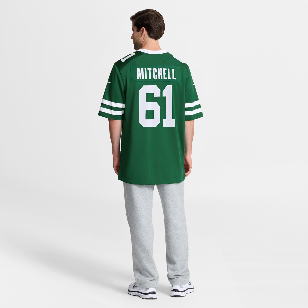 Men's Nike New York Jets Max Mitchell Legacy Green Team Game NFL Jersey